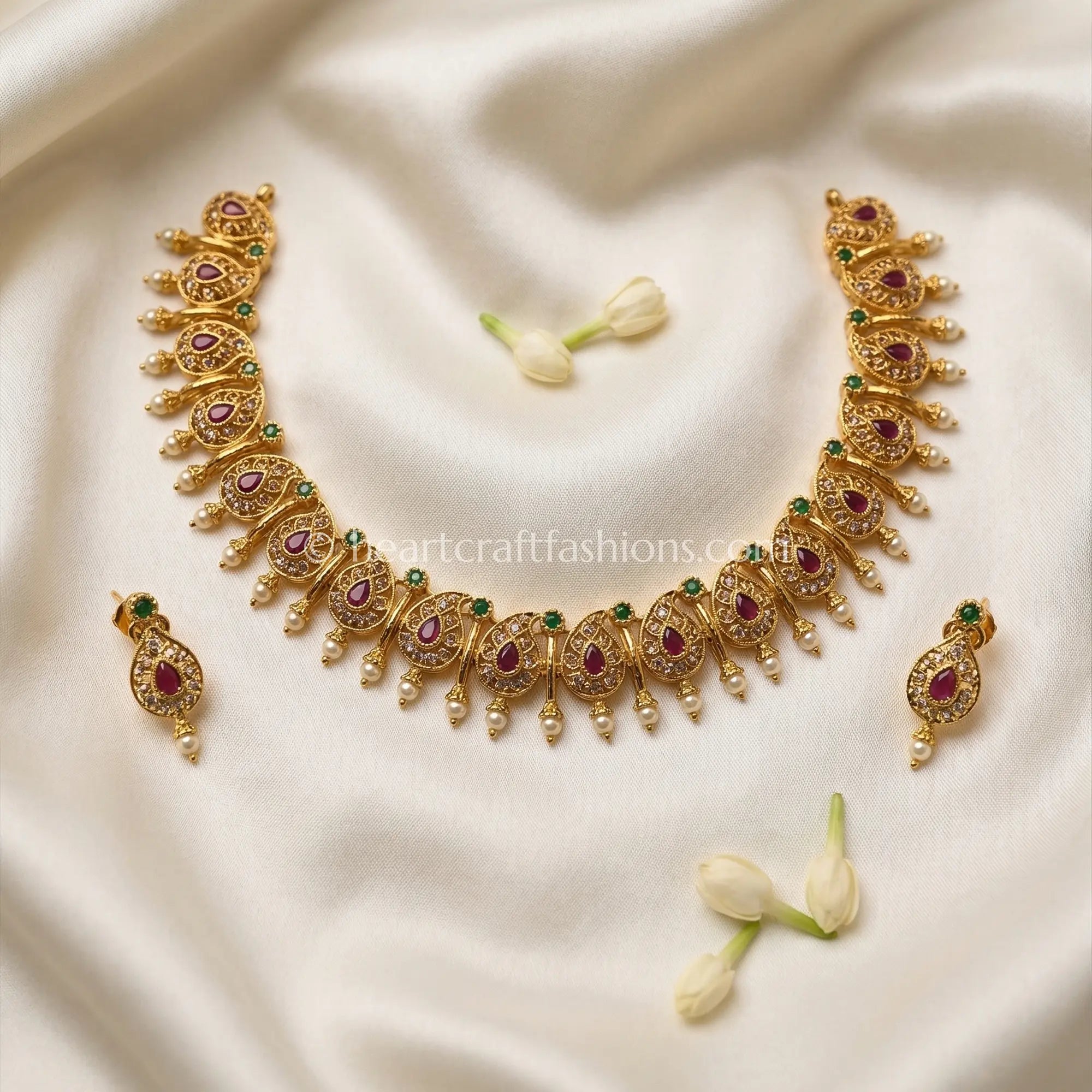 Ambalika South Indian Ambi Necklace/Choker Set