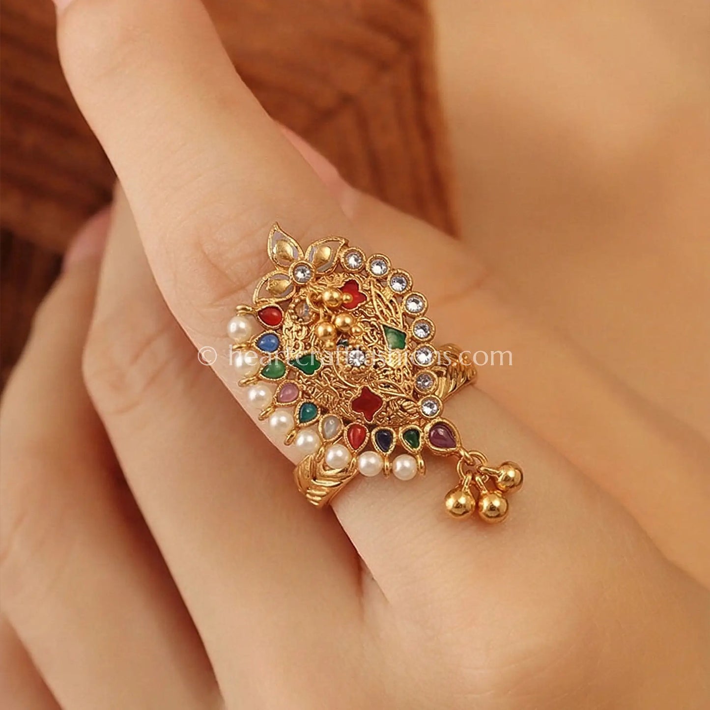 Amrapali Navrang Morni Ring