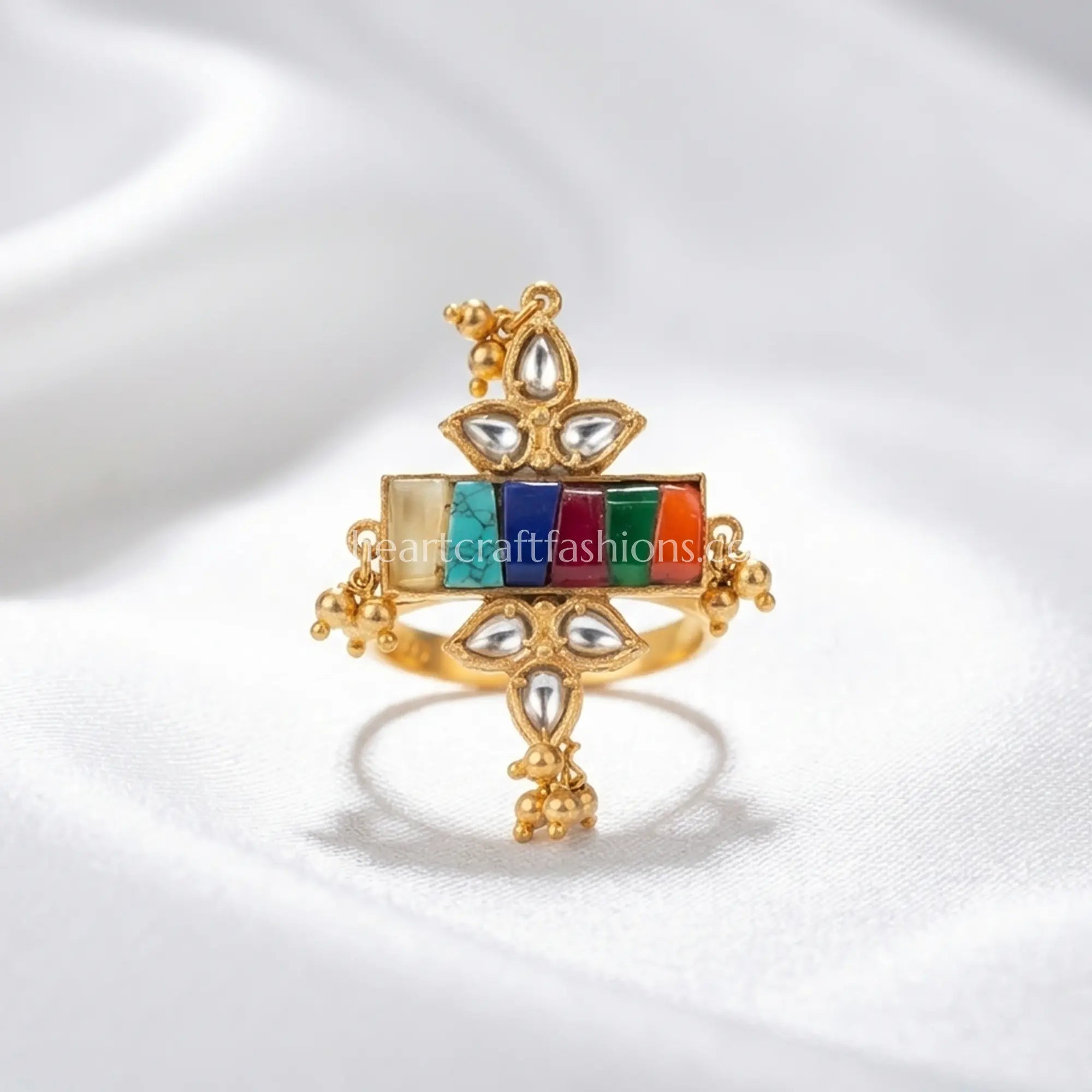 Amrapali Navratna Ghungroo Ring