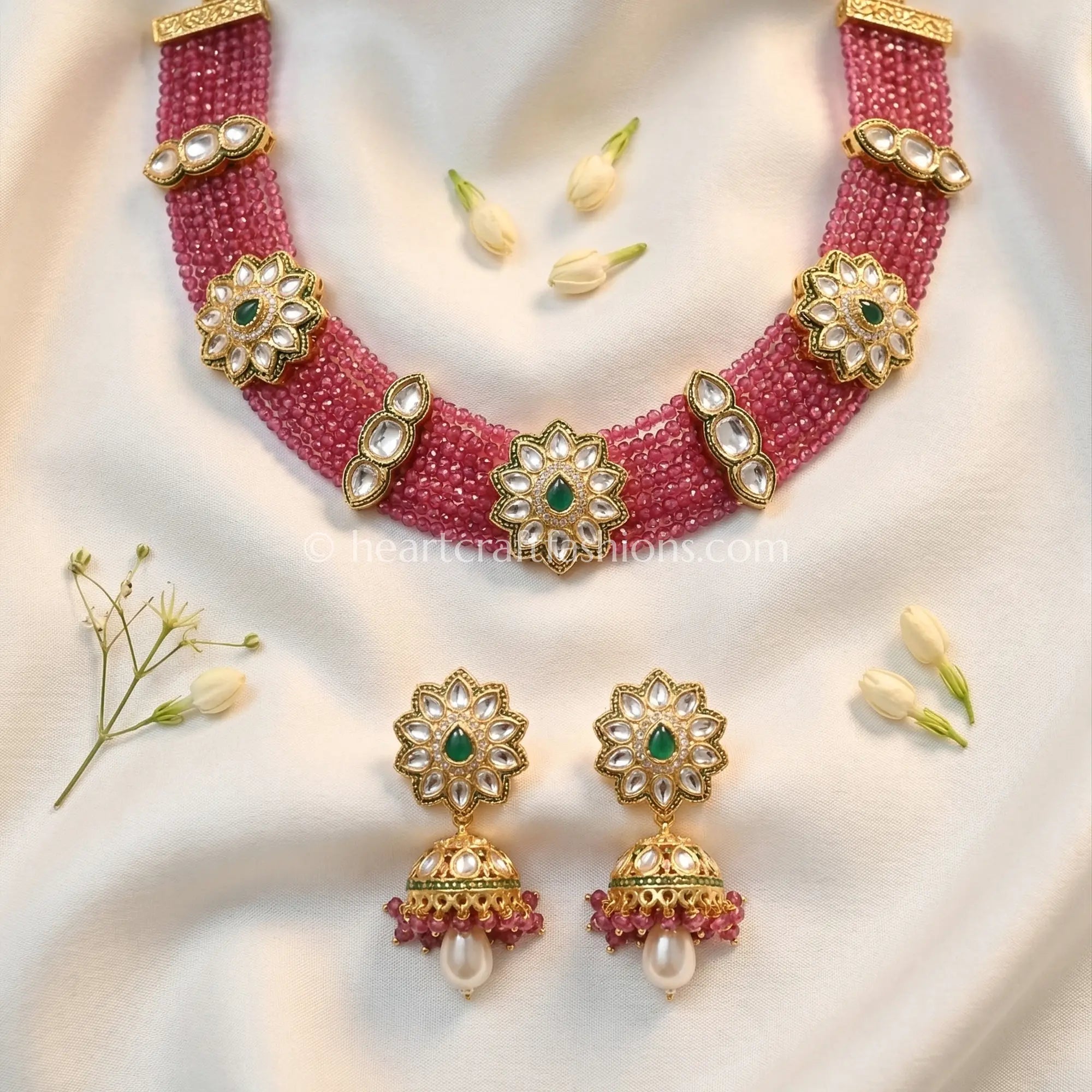 Bandhai AC Kundan Choker Set