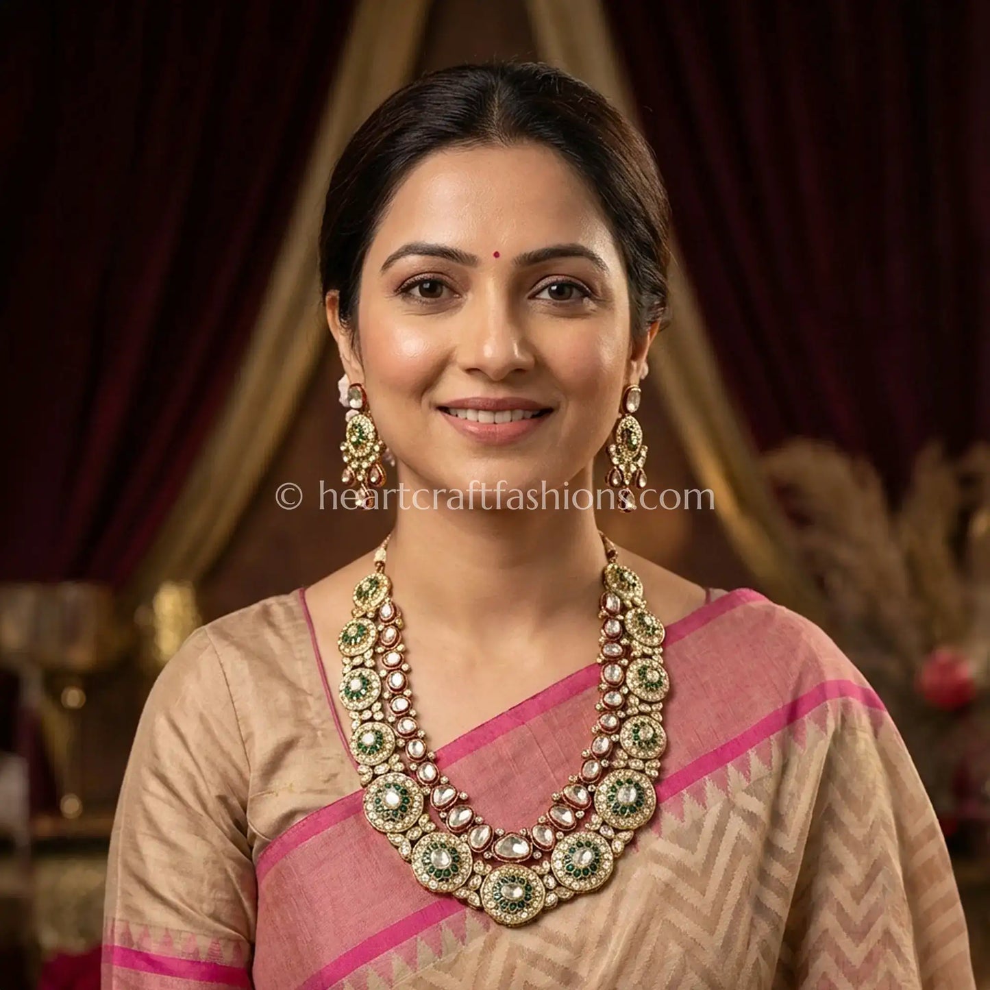 Classic Polki Kundan Necklace Set