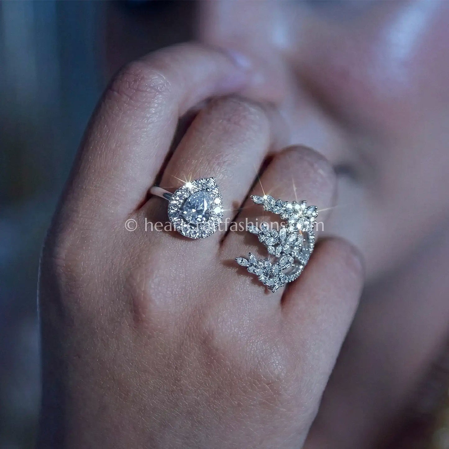 Dewdrop Wrap Statement Ring