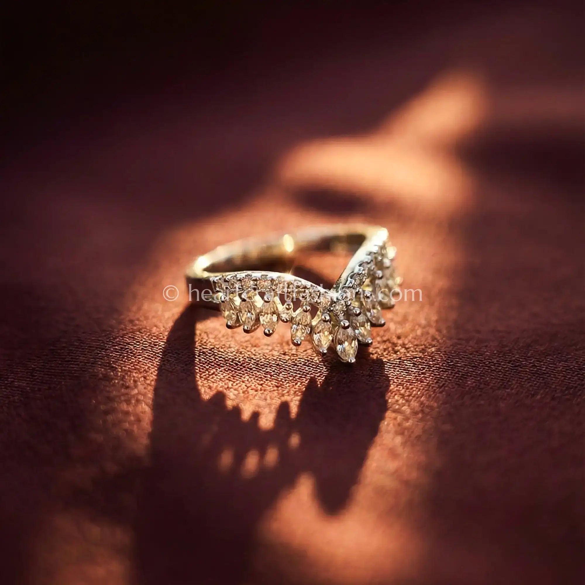 Emerald Crest Sunburst Ring