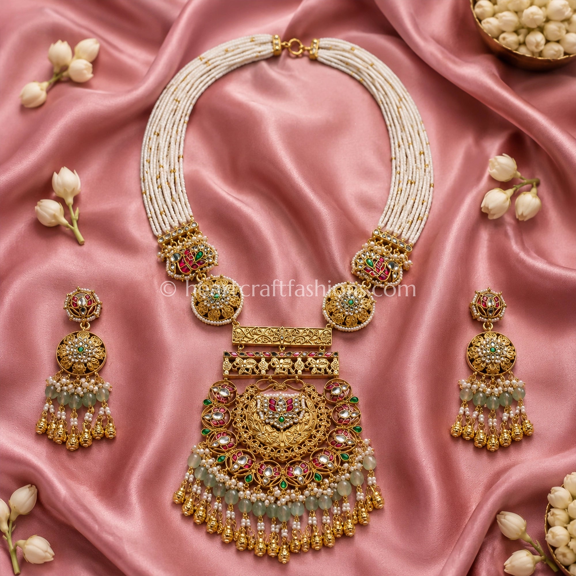 Grand Heritage Pachi Kundan Statement Haar