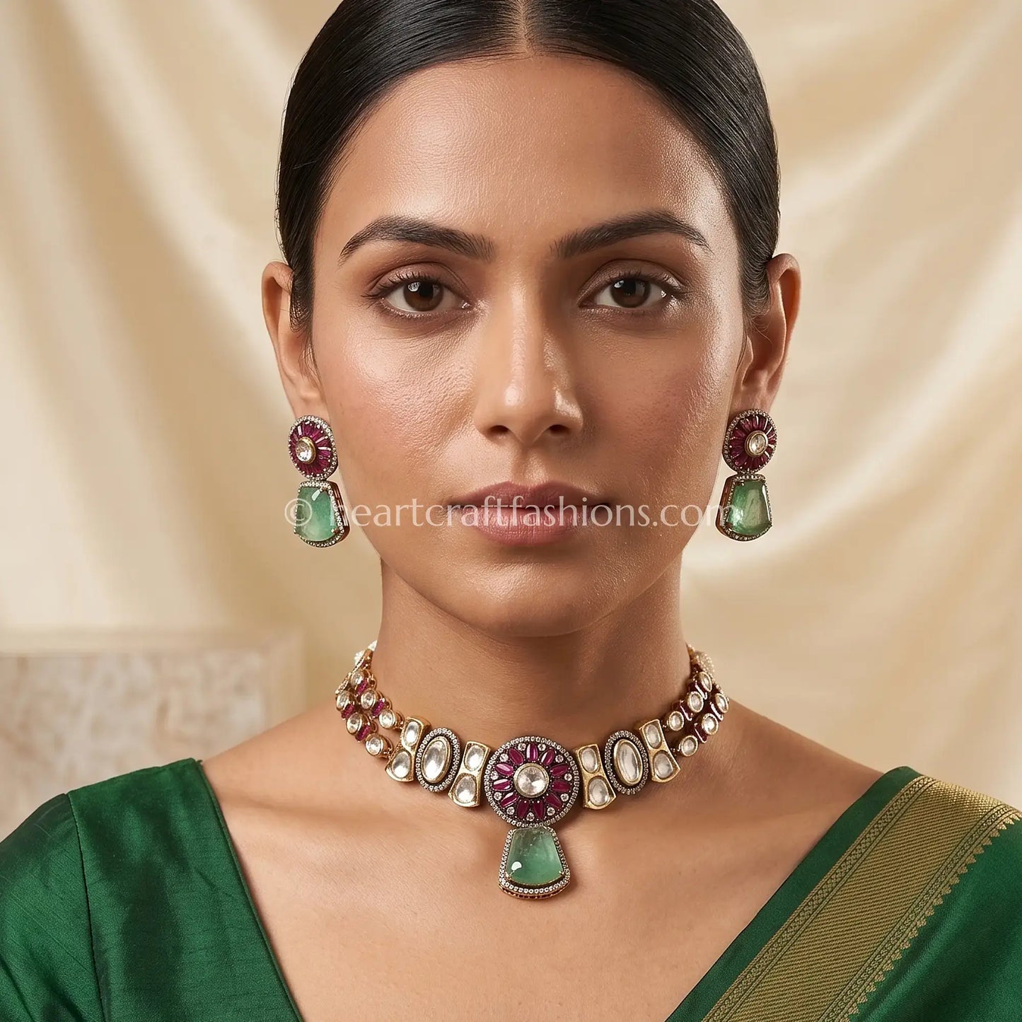 Gulnaar Doublet Polki Choker Set