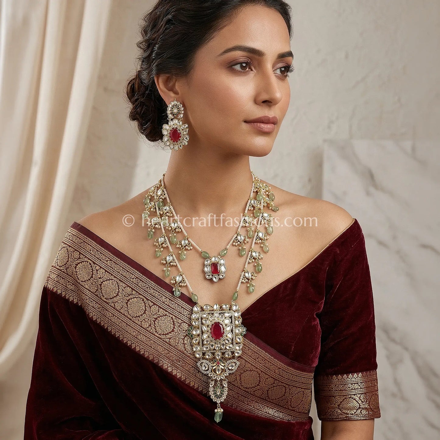 Heritage Kundan Doublet Celebrity Haar