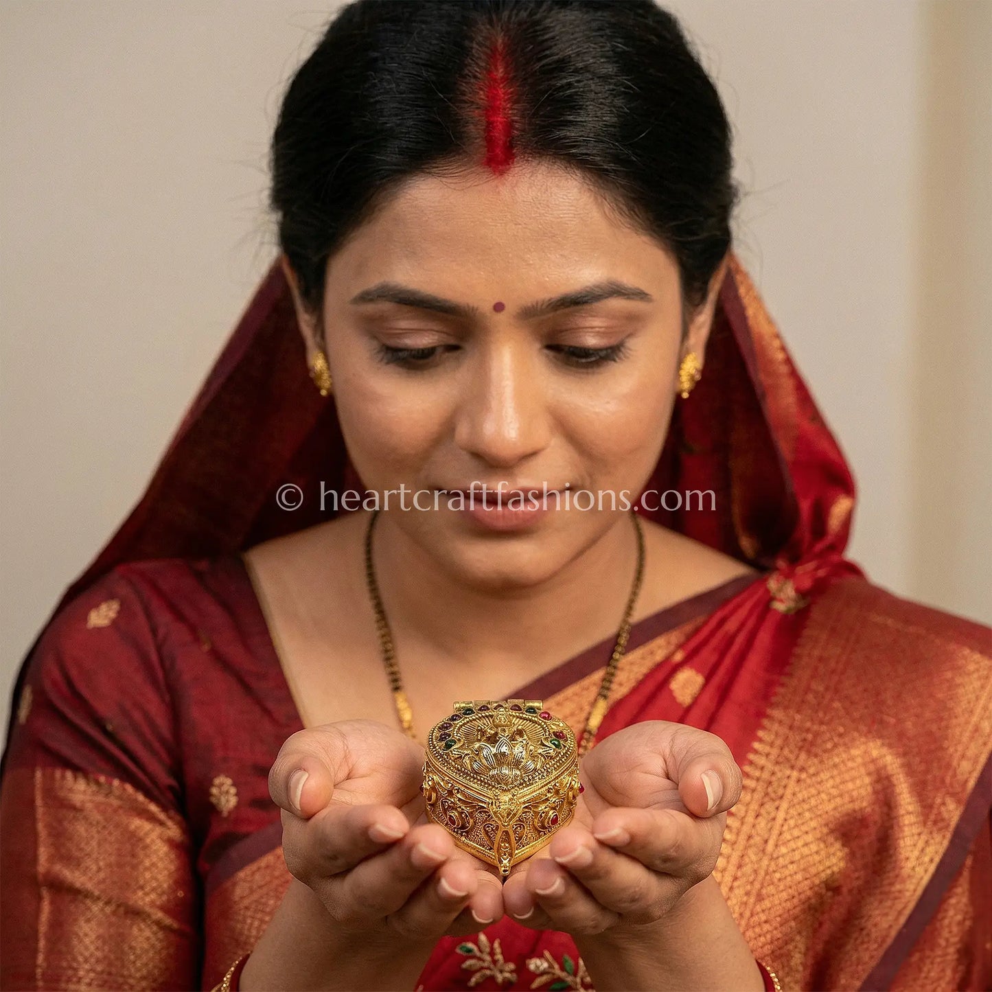 Lotus Divine Heart Sindoor Box