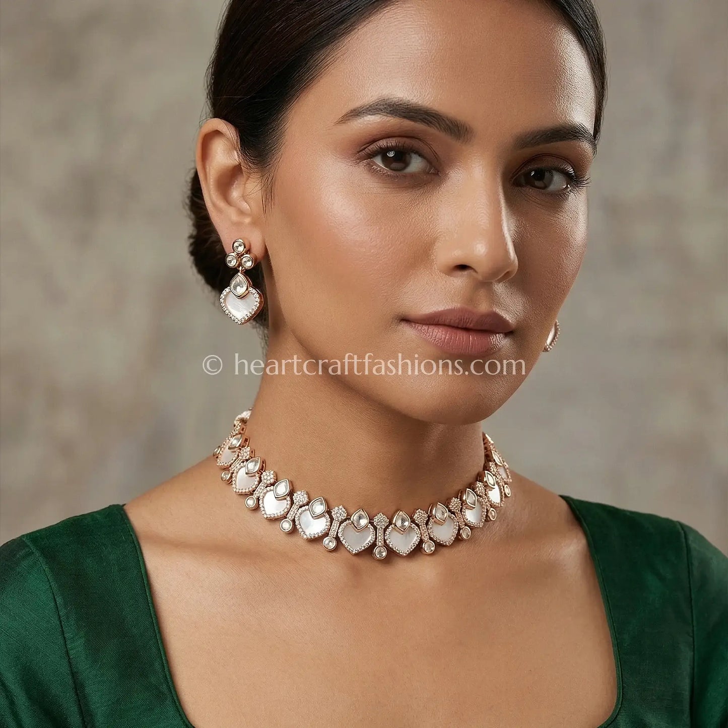 MOP Ivory Royale Choker Set