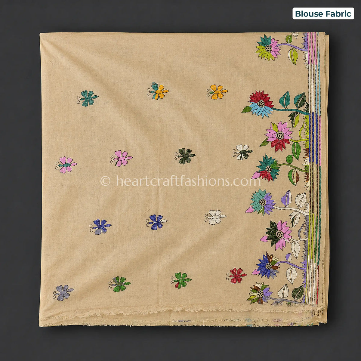 Mithi Tota Kalkata Gachi Tussar Kantha Handloom Saree