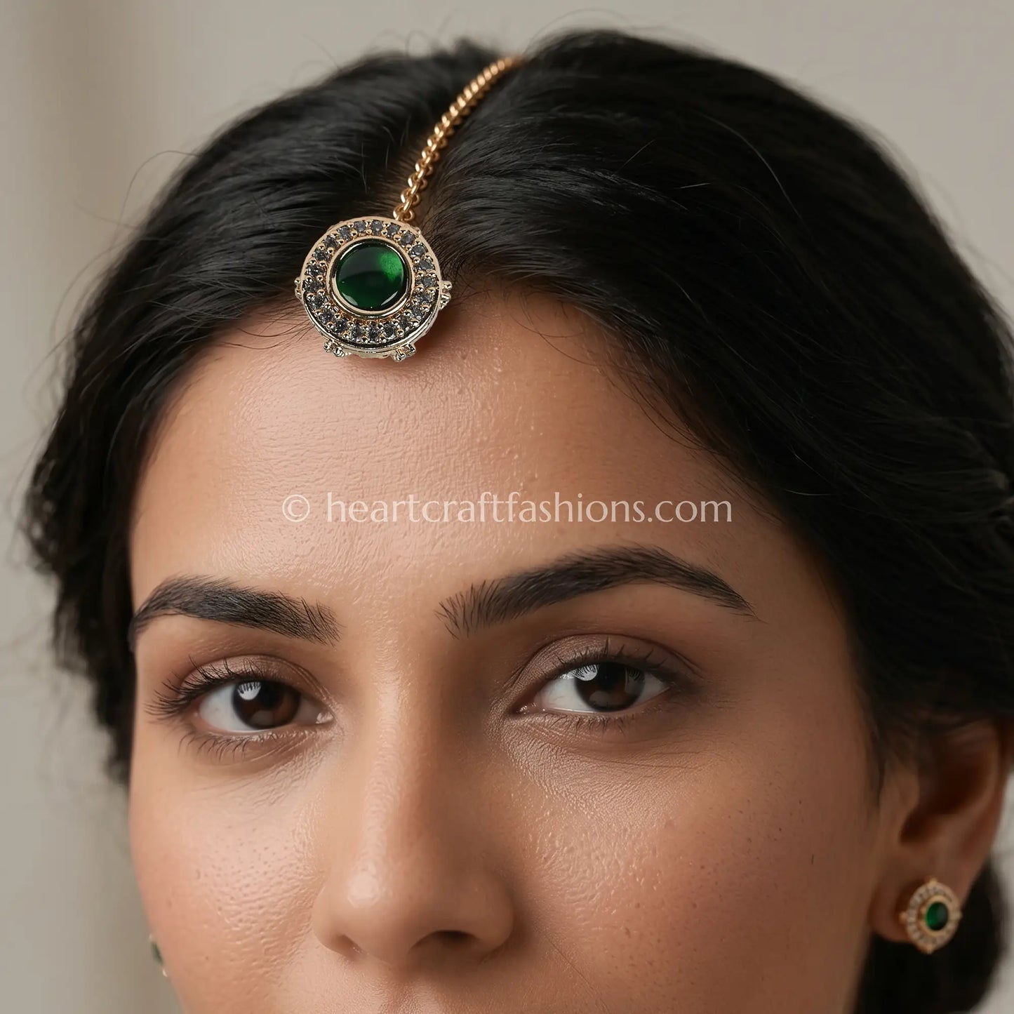Moissanite Emerald Halo Mini Borla