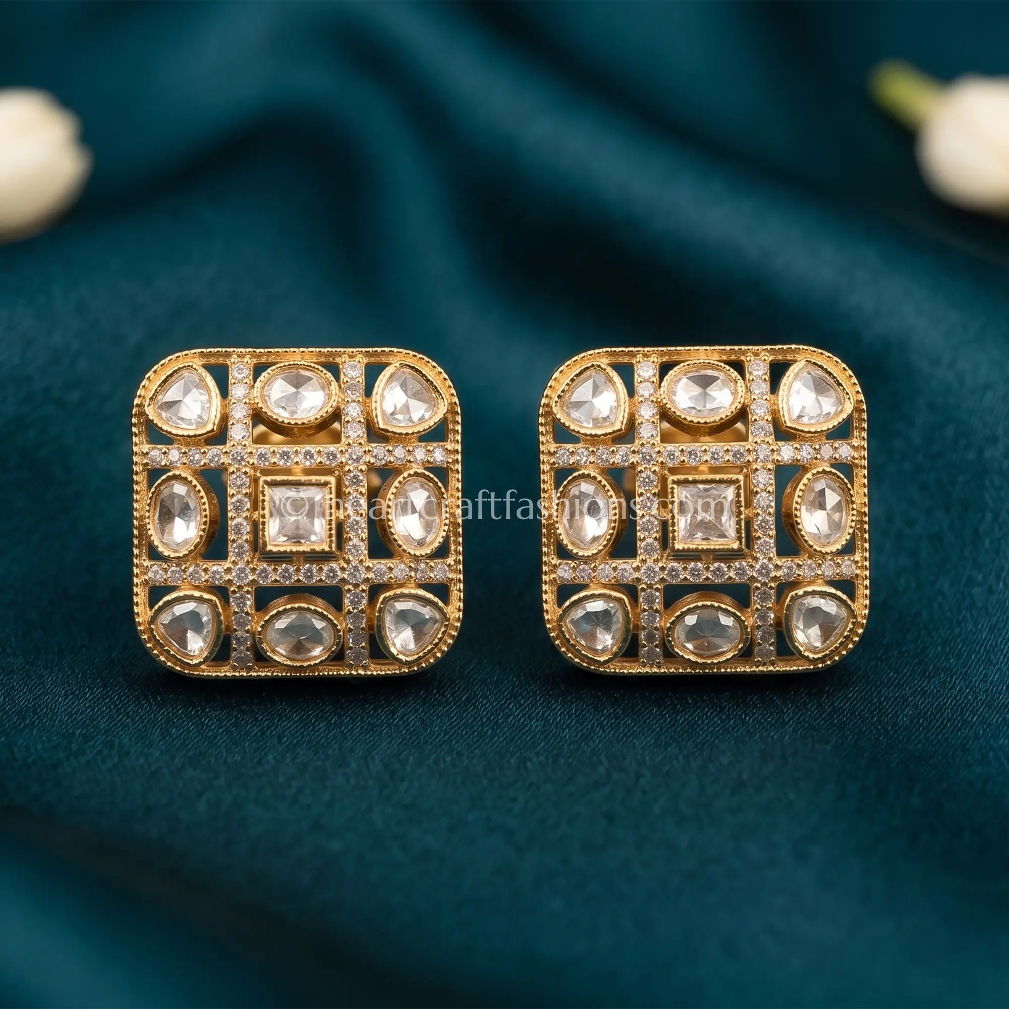 Noor Heritage Kundan Studs