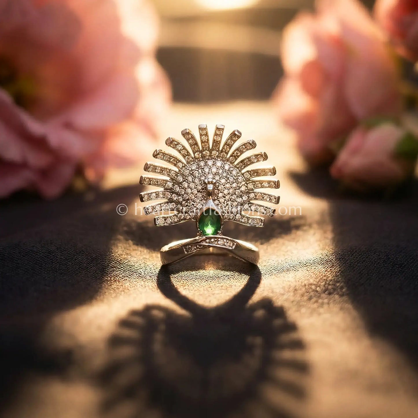 Radiant Crown Zircon Ring