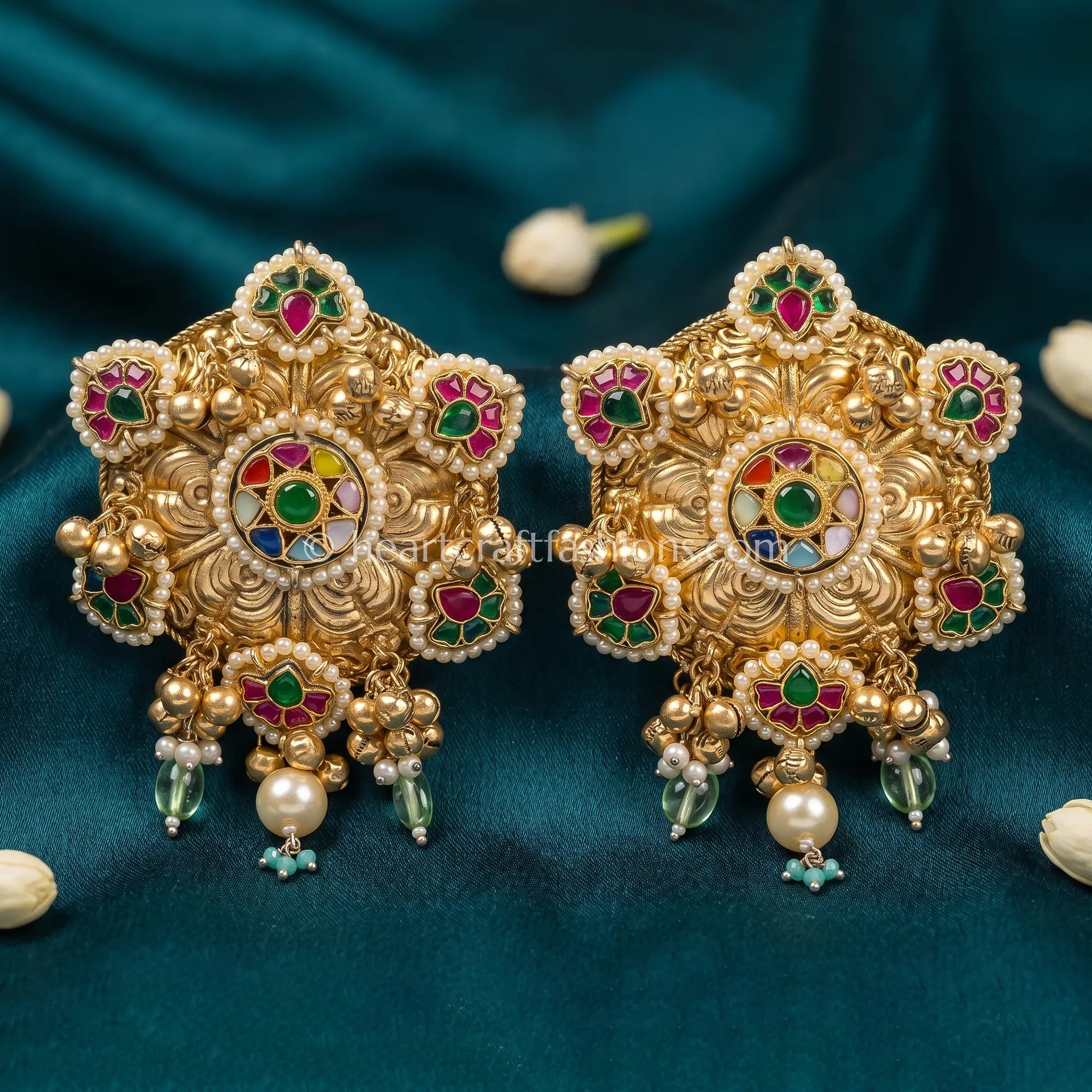 Rajsi Giant Fusion Pachi Statement Stud Earrings
