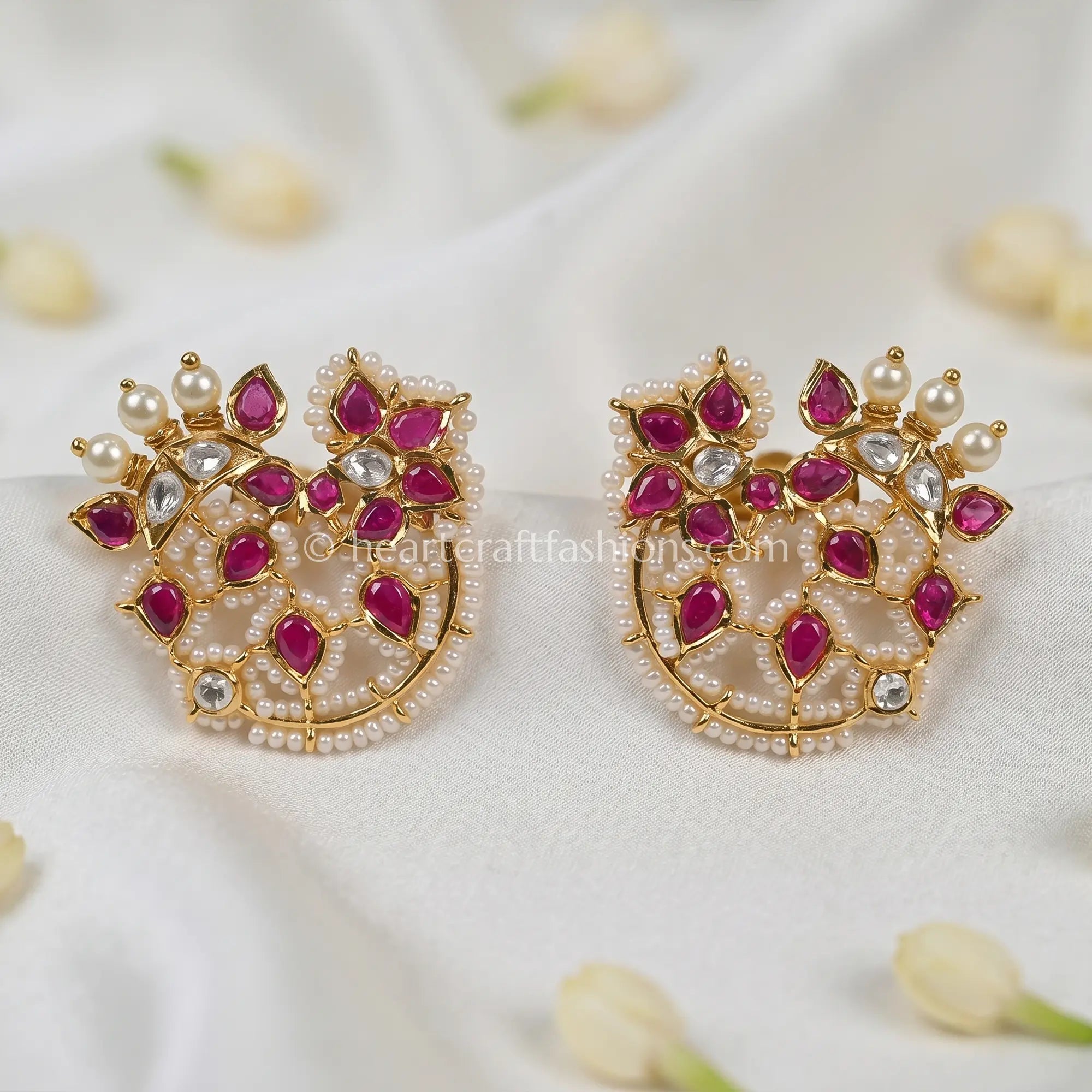 Ranipushp Heritage Kundan Studs