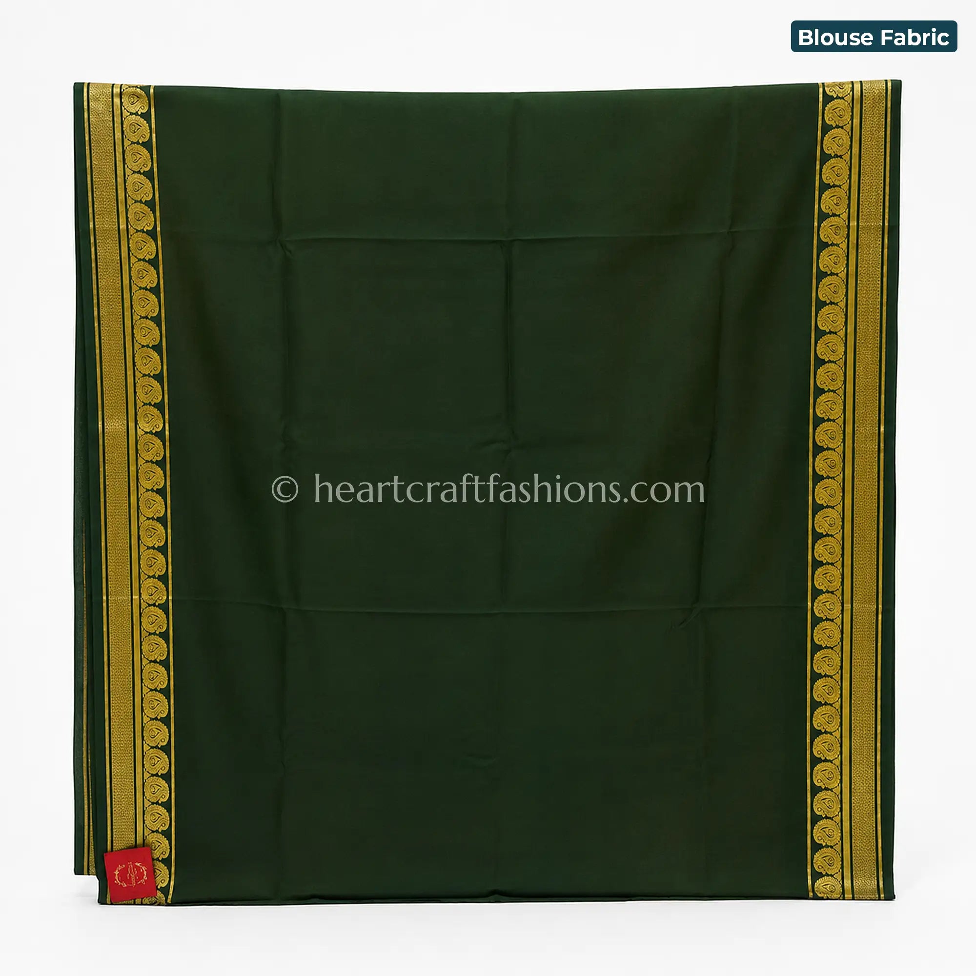 Regal Bottle Green Mysore Crepe Silk Saree