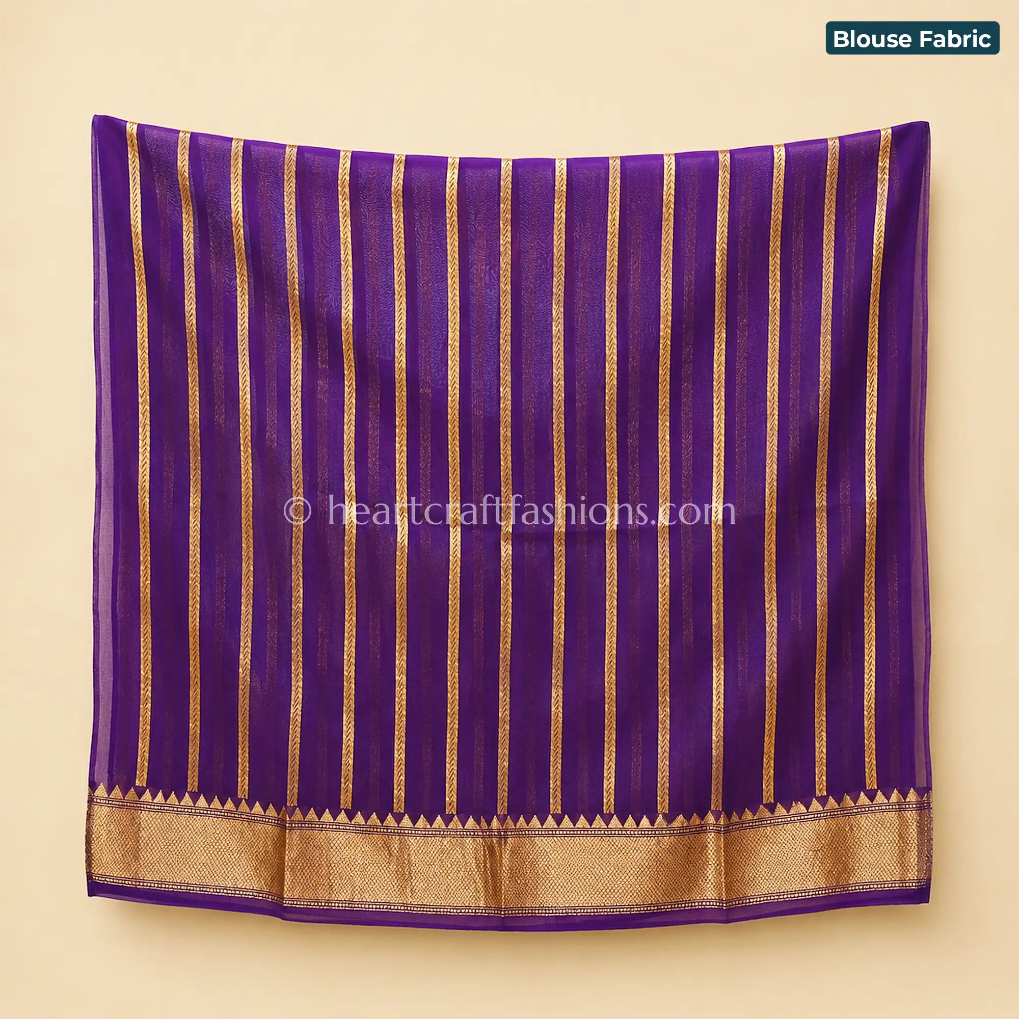 Royal Purple Kora Silk Banarasi Saree