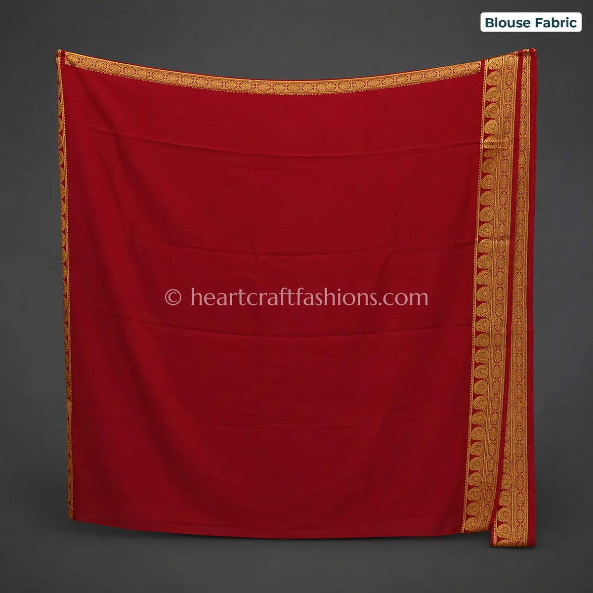 Royal Red Mysore Crepe Silk Saree