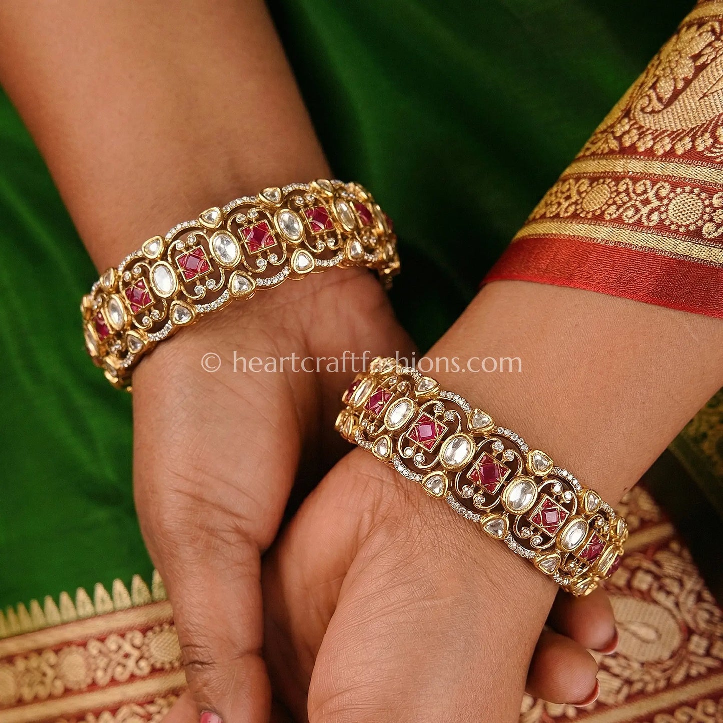 Ruby Royal Sunehri Kundan Patla