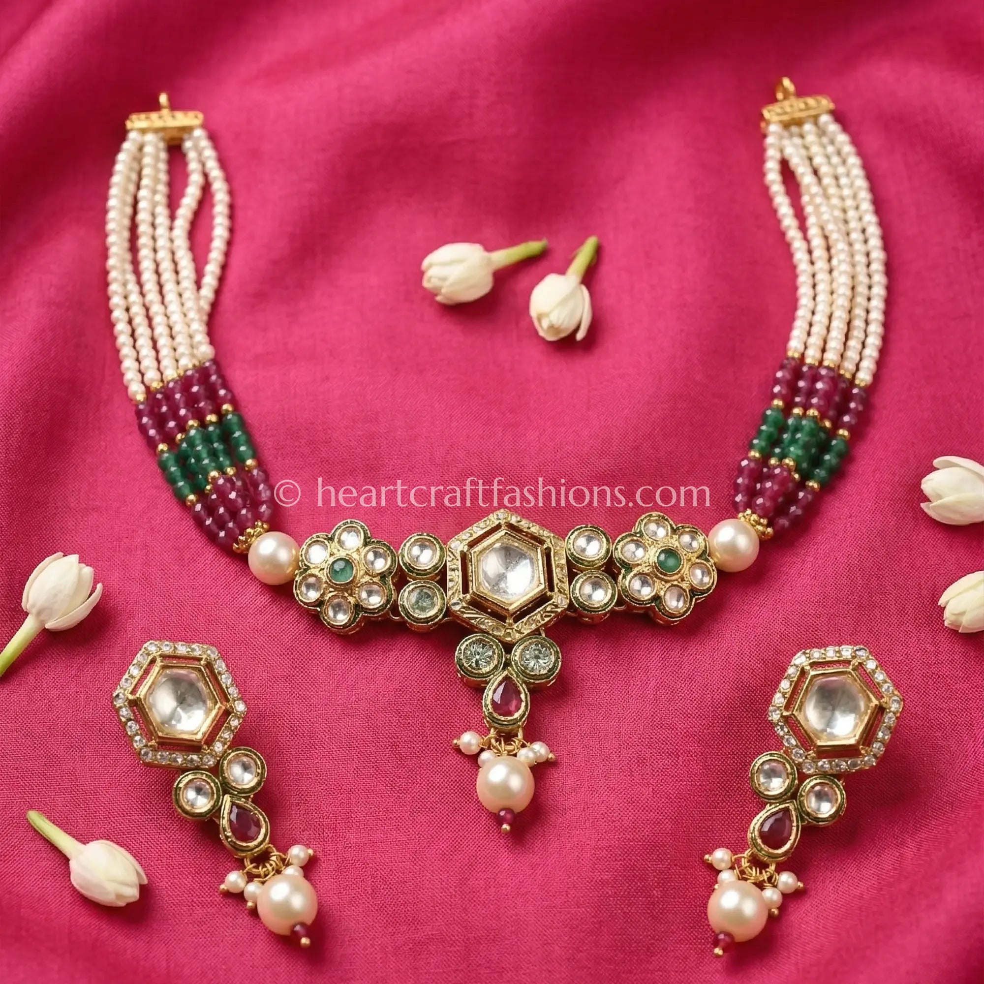 Ruhani Reversible AD Kundan Choker