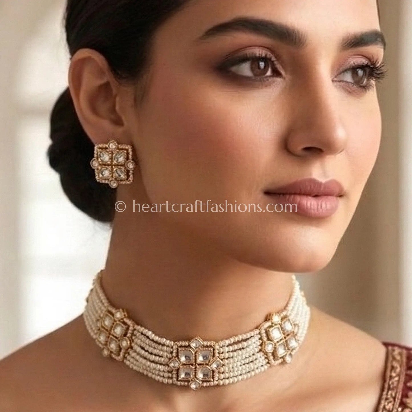 Sunehri Kundan Choker Set