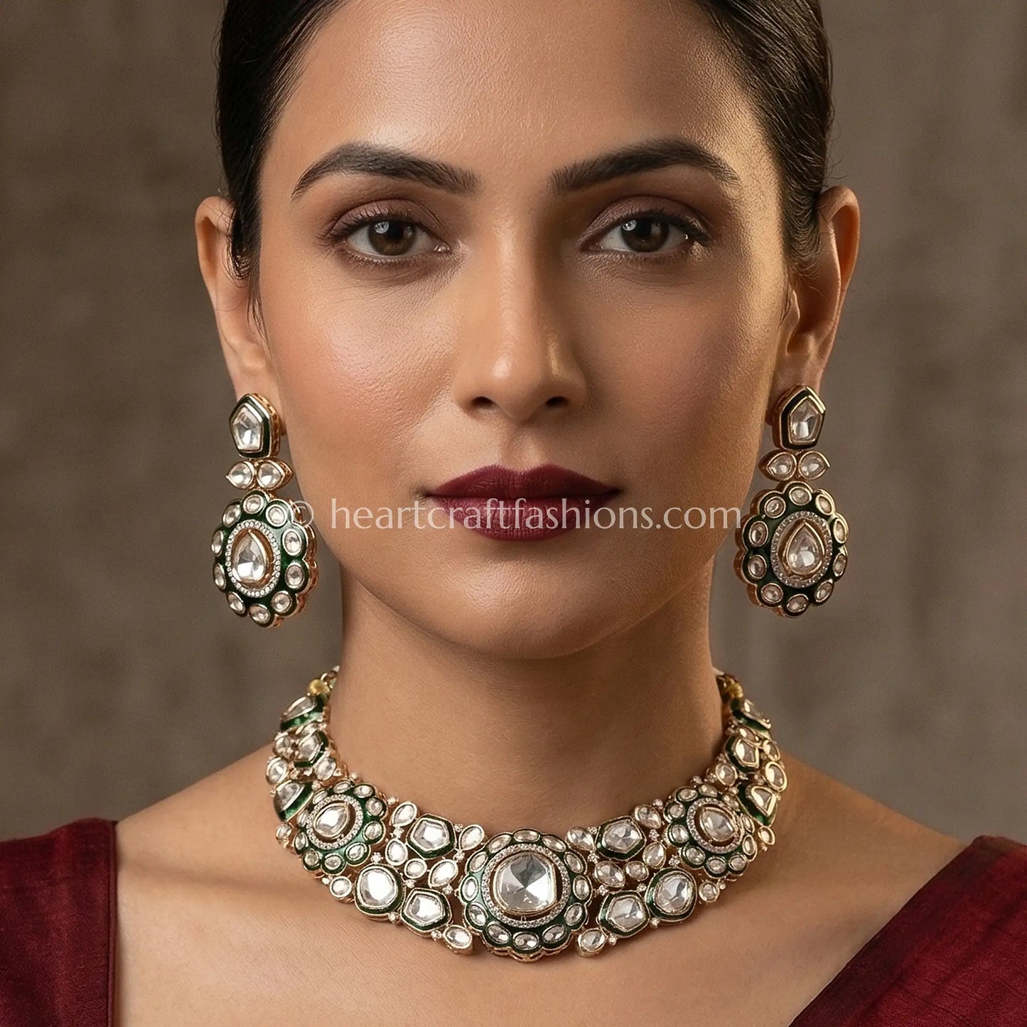 Sunehri Kundan Classic Choker Set