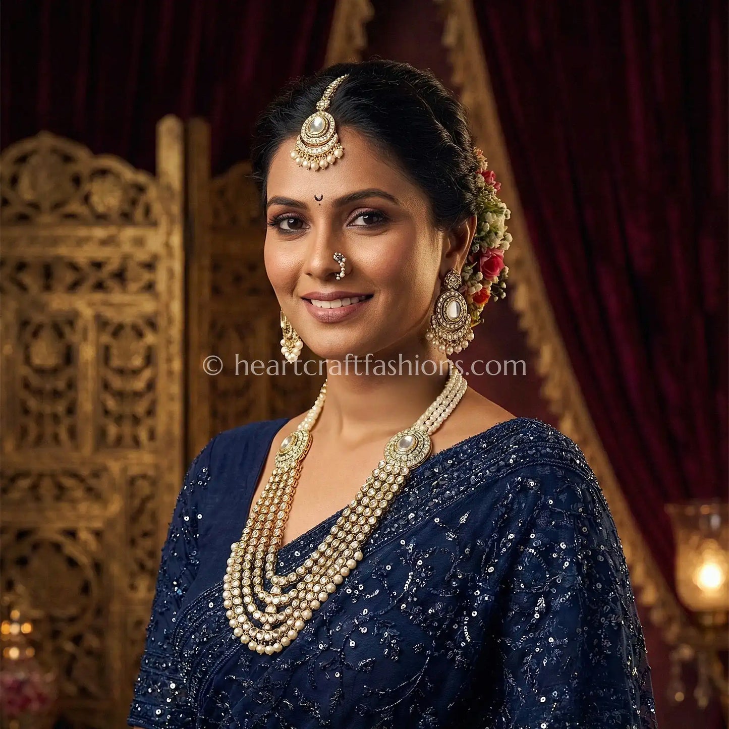Shahi Multi-Strand Kundan Necklace