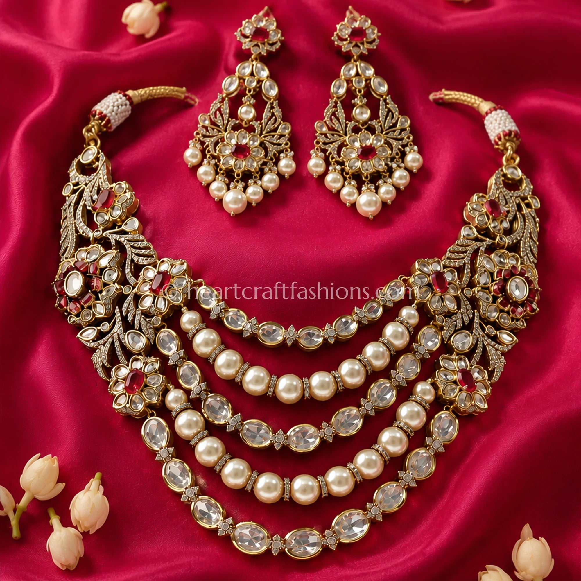 The Imperial Pearl Kundan- Ruby