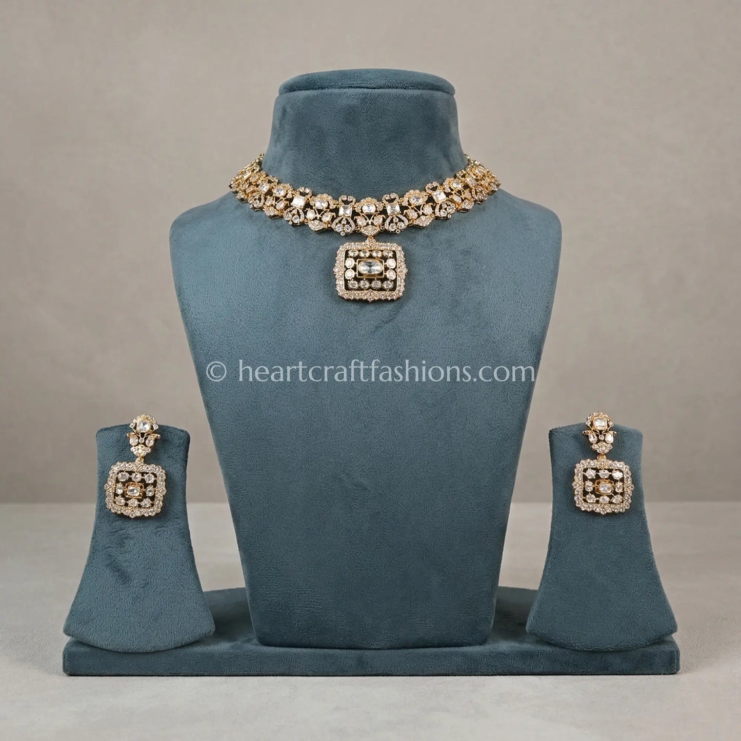 Moissanite Polki Luxe Choker Set