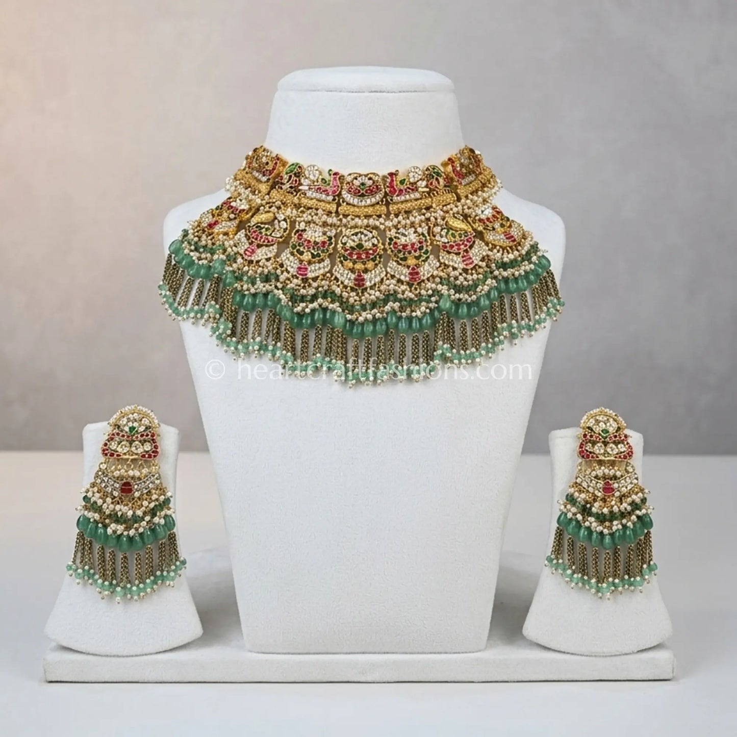 Jadau Pachi Bridal Jodha Choker Set