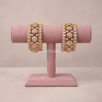 Floral Sunehri Kundan Patla