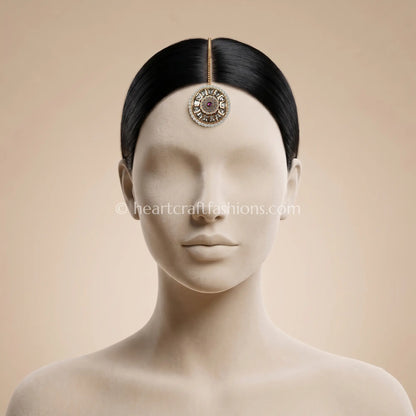 Sunehri Multi-Tier Kundan Wheel Borla