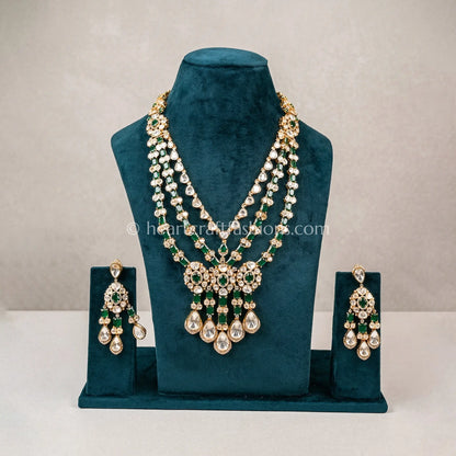 Zaara Royal Moissanite Layered Set (Green)