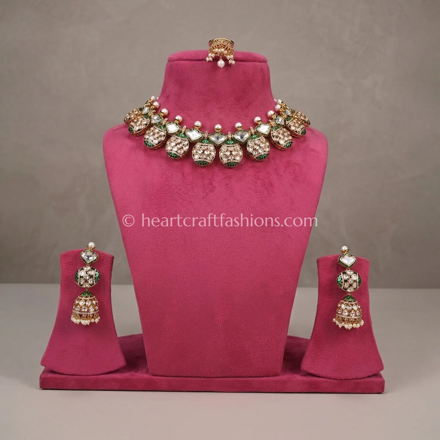 Shringar Heart AC Kundan Set