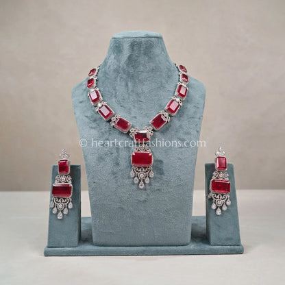 Grand Ruby Emerald-Cut Statement Set