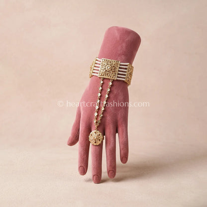 Rajsi Pearl Jadau Hathphool