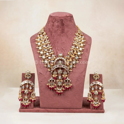 Imperial Sunehri Kundan Statement Necklace