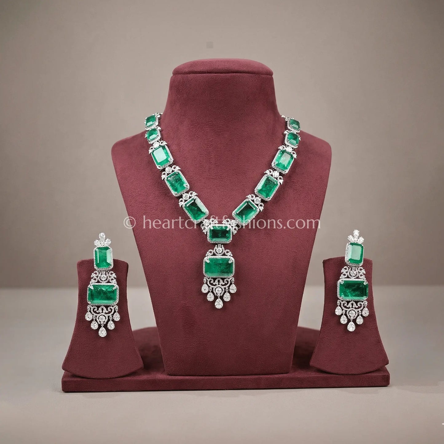 Grand Emerald Step-Cut Royal Set