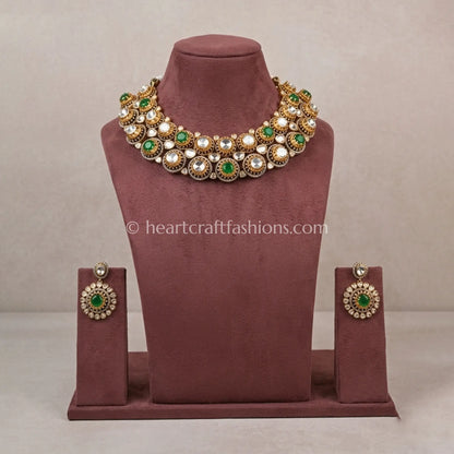 Royal Emerald Moissanite Luxe Choker Set
