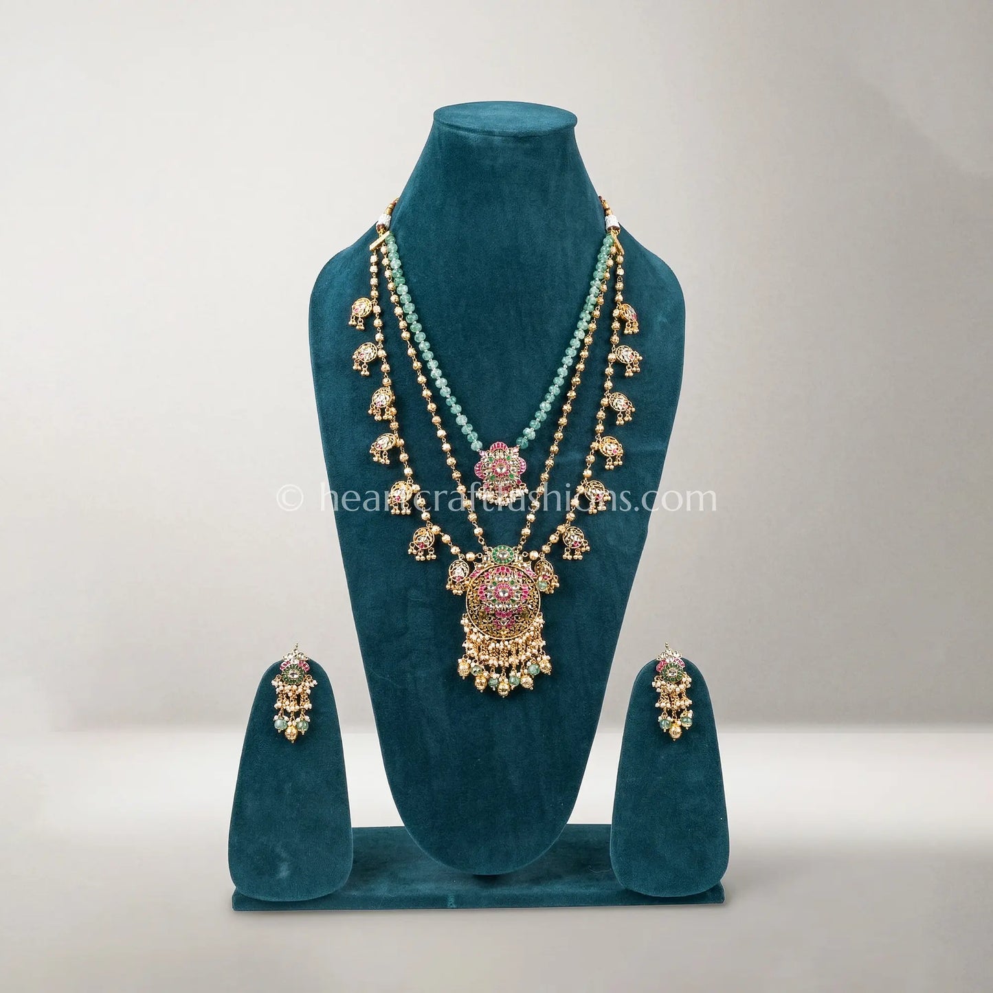 Heritage Pachi Watermelon Stone Layered Necklace