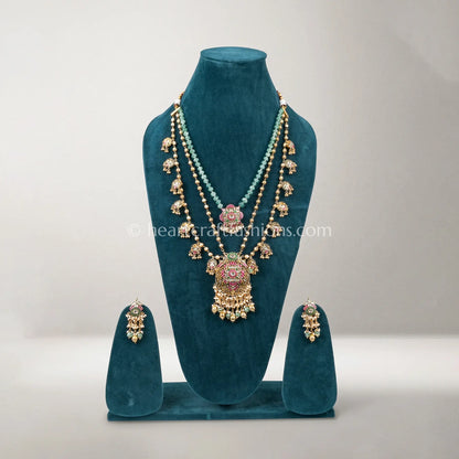 Heritage Pachi Watermelon Stone Layered Necklace