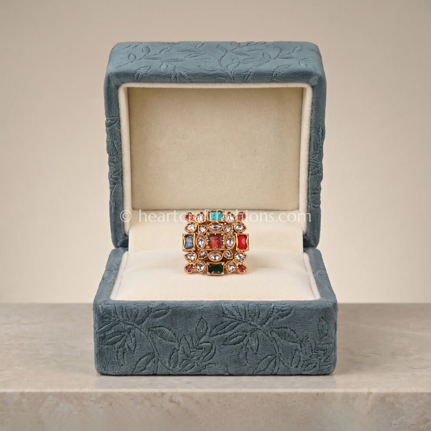 Amrapali Navratna Rangmahal Ring