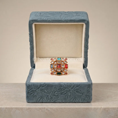 Amrapali Navratna Rangmahal Ring