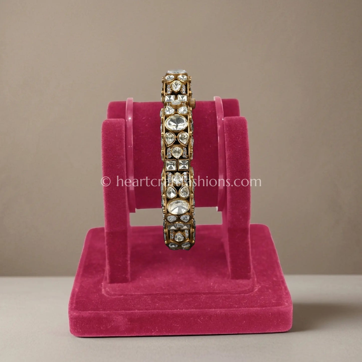 Royal Moissanite Polki Bangle