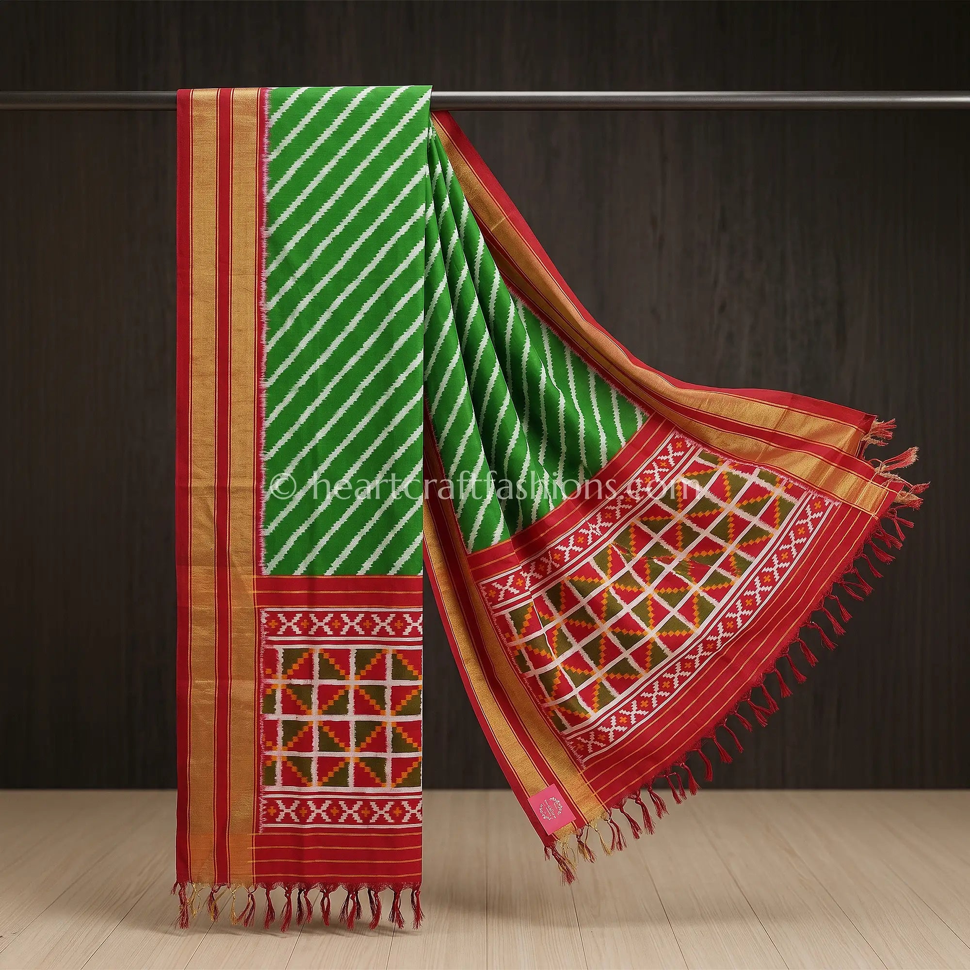 Green Patola Silk Dupatta