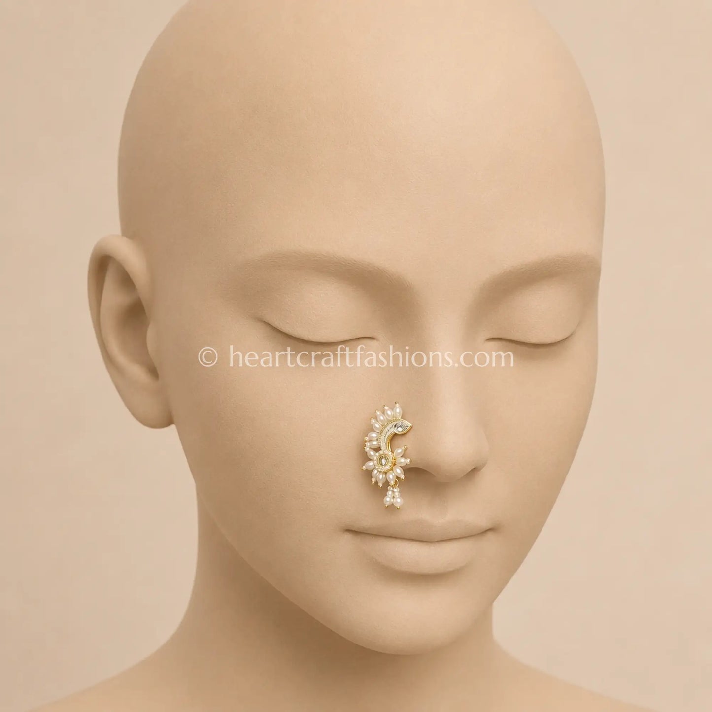 Pearl Petal Sunburst & Mango Crest Maharashtrian Nath