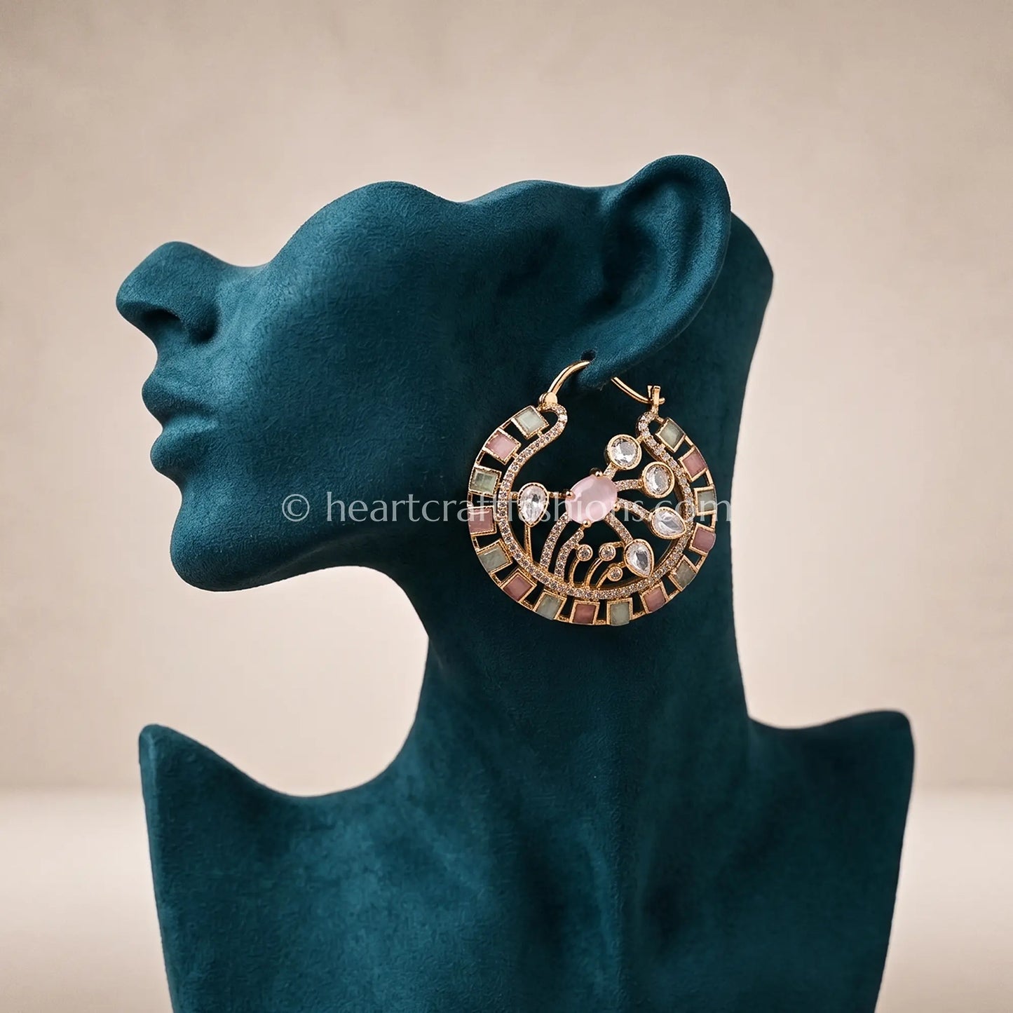 Gulbahaar Pastel Amrapali Moissanite Bali