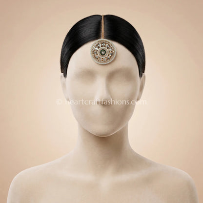 Sunehri Emerald Tejas Kundan & Pearl Borla