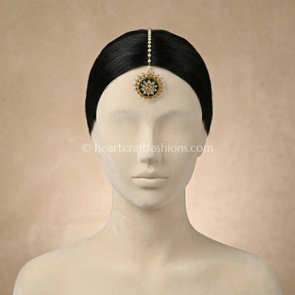 Heritage AC Emerald Flora Kundan & Pearl Borla