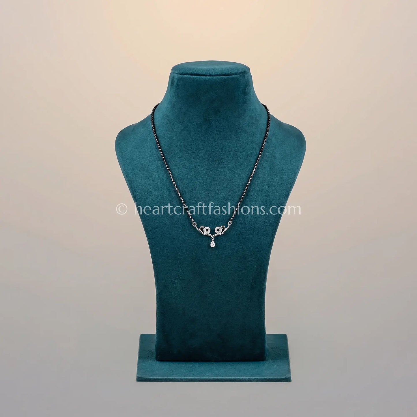 Pure Silver Contemporary Swirl Mangalsutra – Hallmarked Minimalist Design