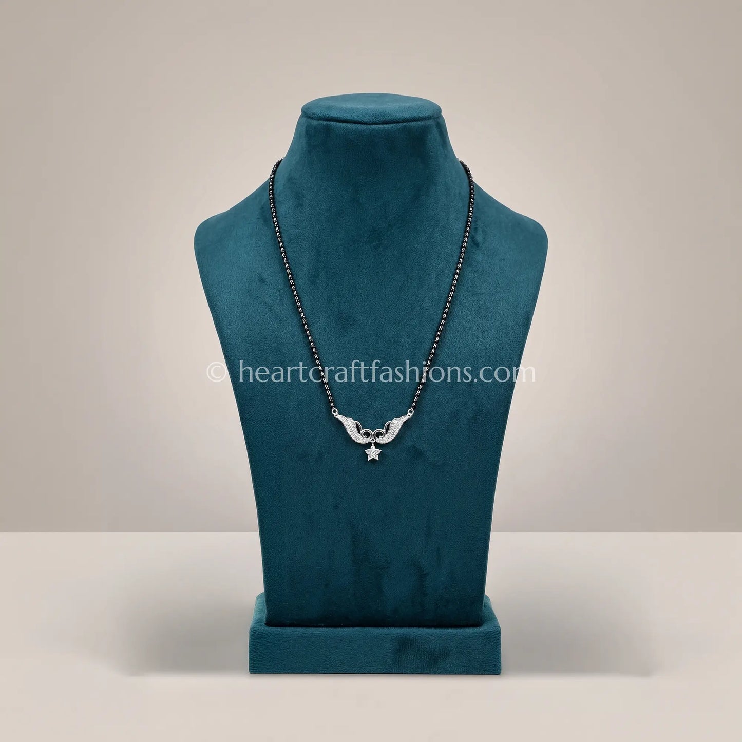Pure Silver Starlet Winged Mangalsutra – Hallmarked